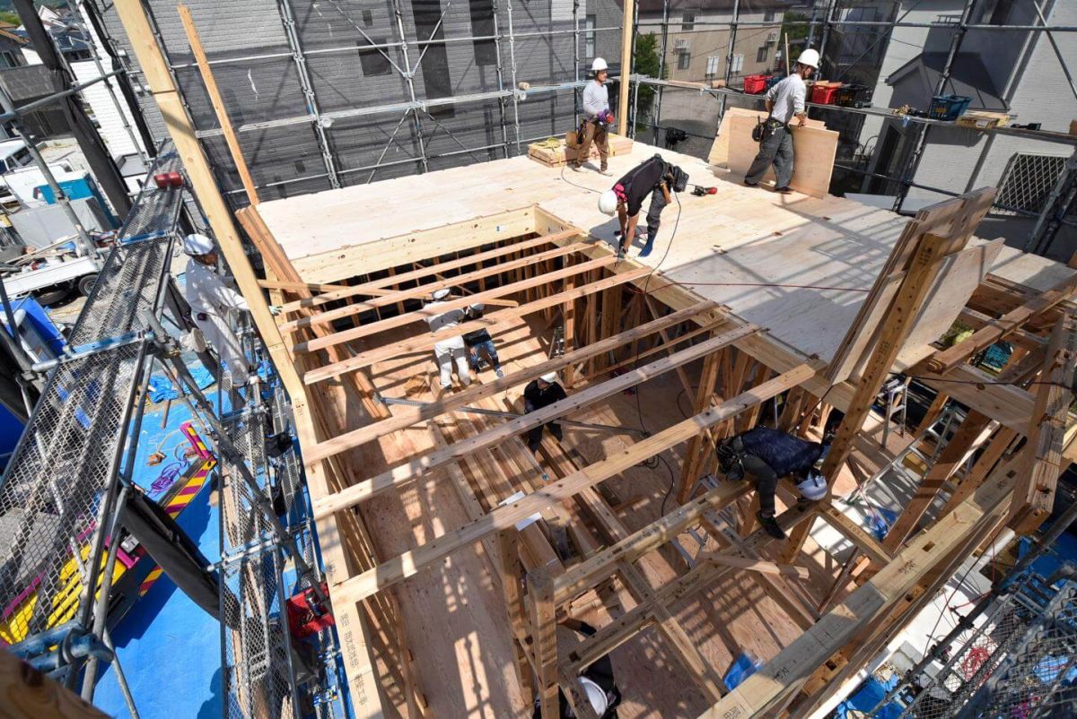 「福岡市南区柏原05」注文住宅現場リポート③【上棟式】