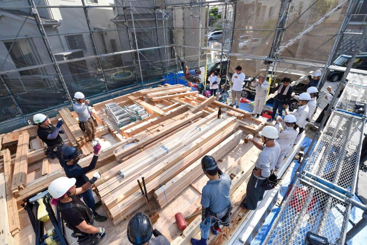 「福岡市南区柏原05」注文住宅現場リポート③【上棟式】