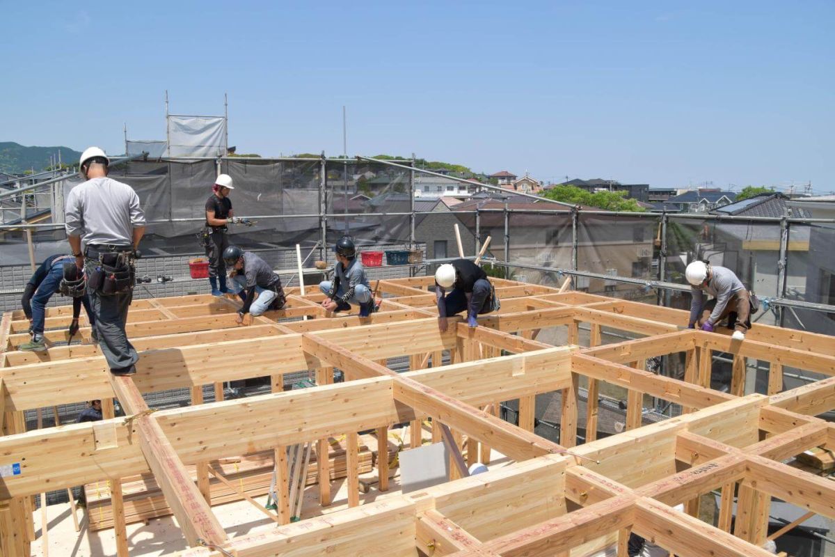 「福岡市南区柏原05」注文住宅現場リポート③【上棟式】