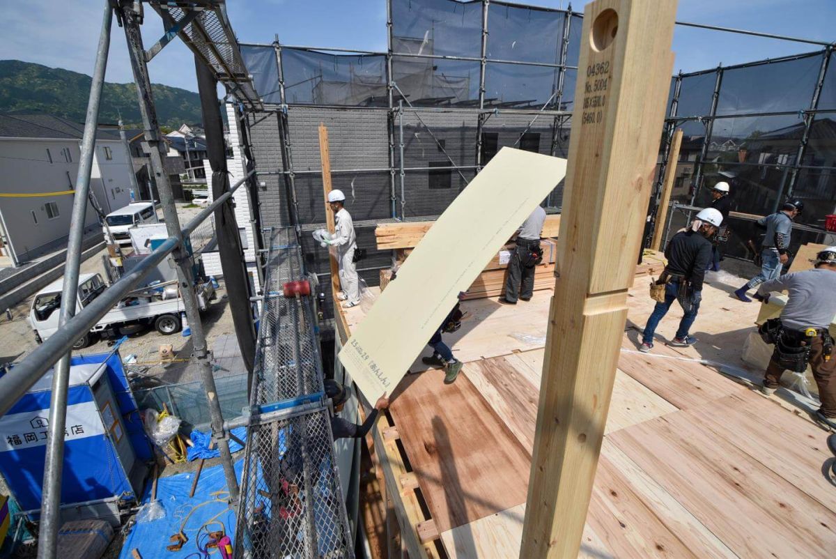 「福岡市南区柏原05」注文住宅現場リポート③【上棟式】