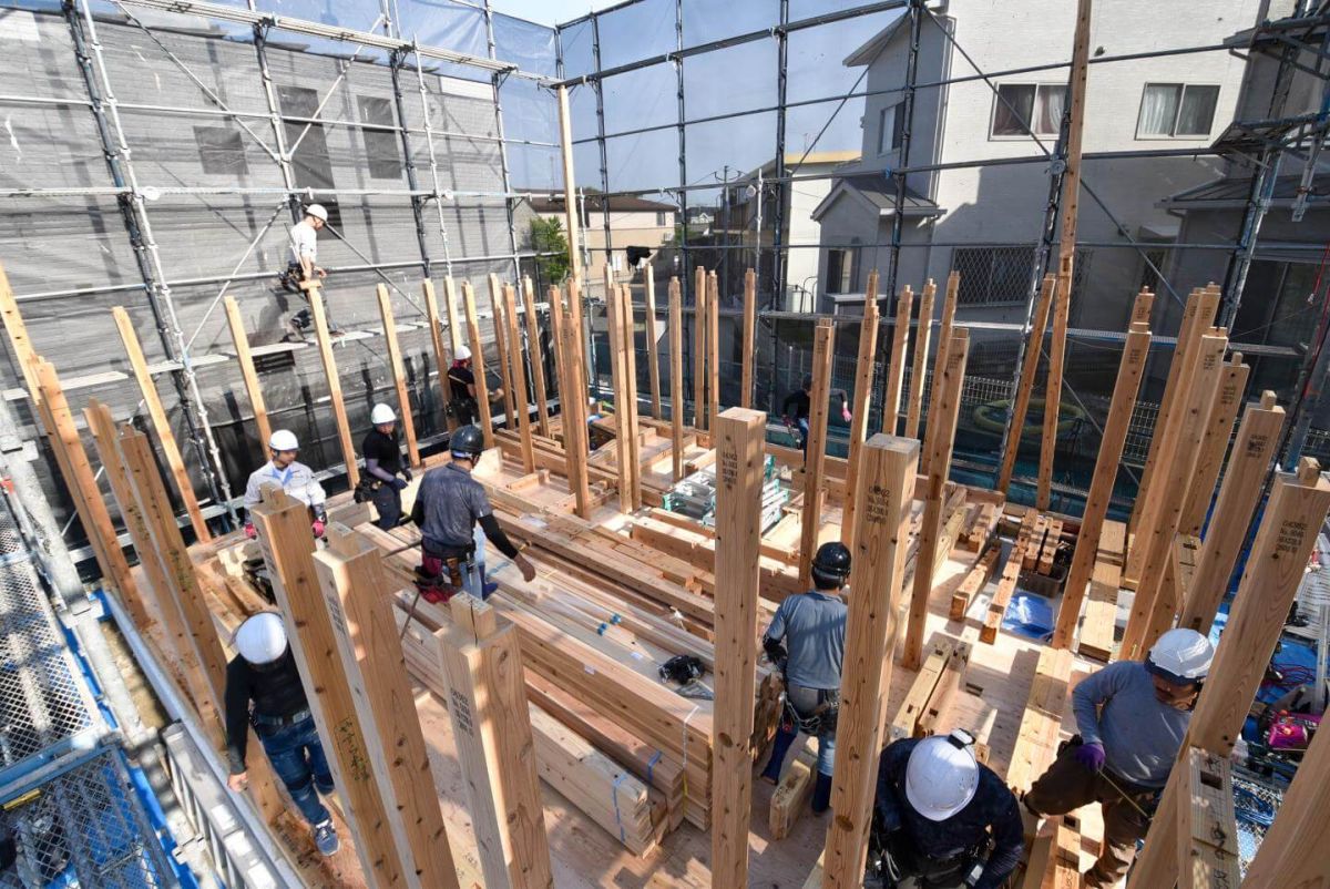 「福岡市南区柏原05」注文住宅現場リポート③【上棟式】