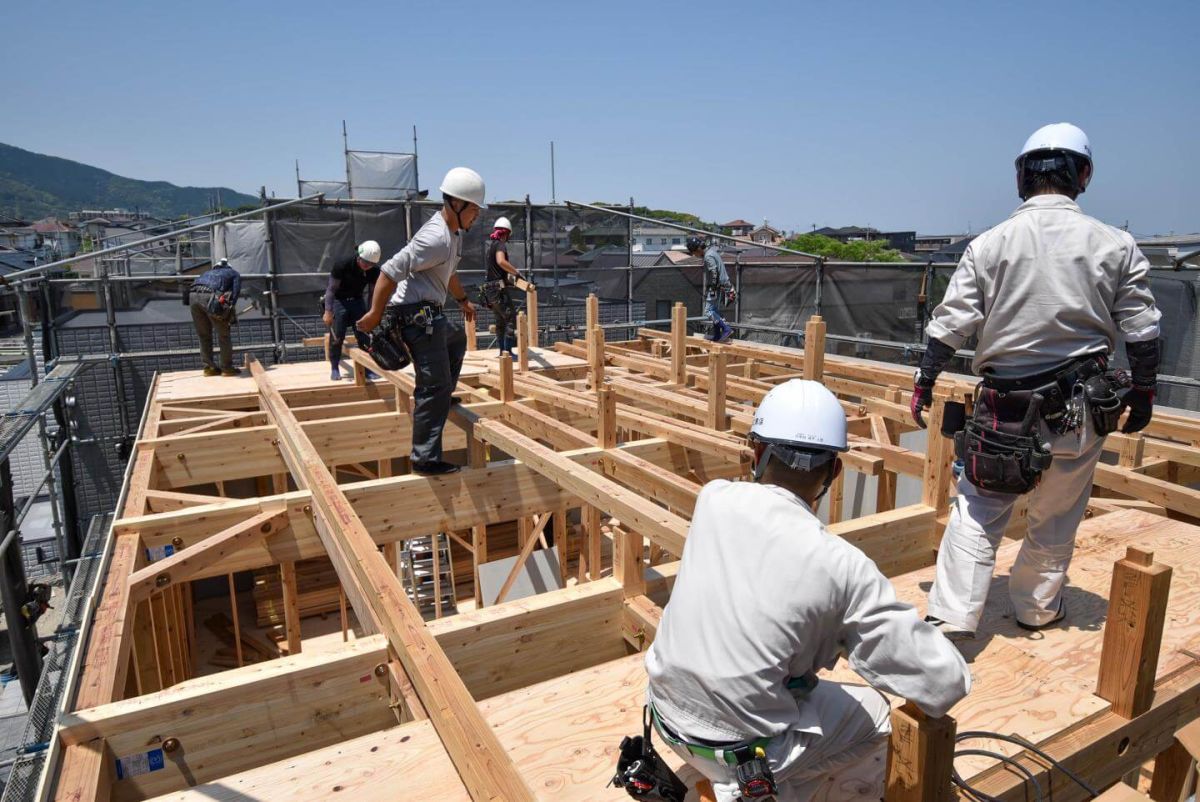 「福岡市南区柏原05」注文住宅現場リポート③【上棟式】