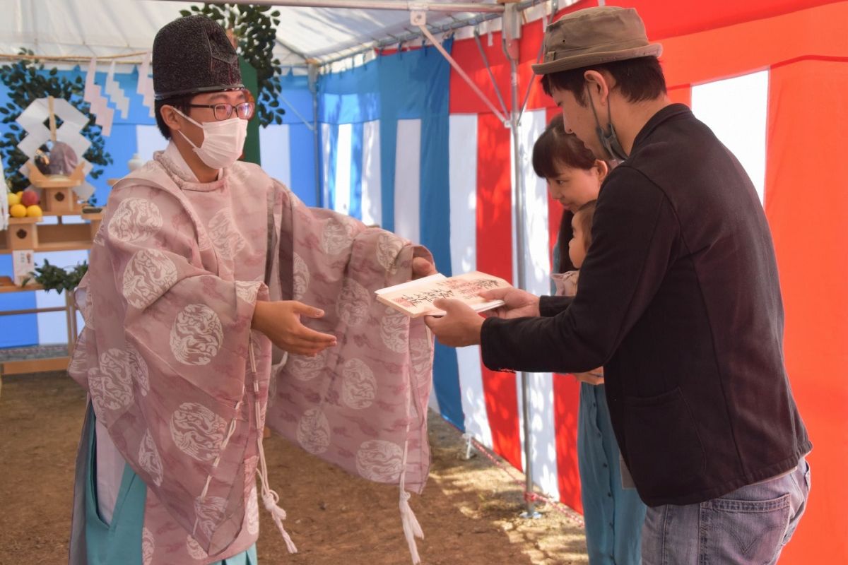 福岡県糟屋郡宇美町03　注文住宅建築現場リポート①　～地鎮祭～