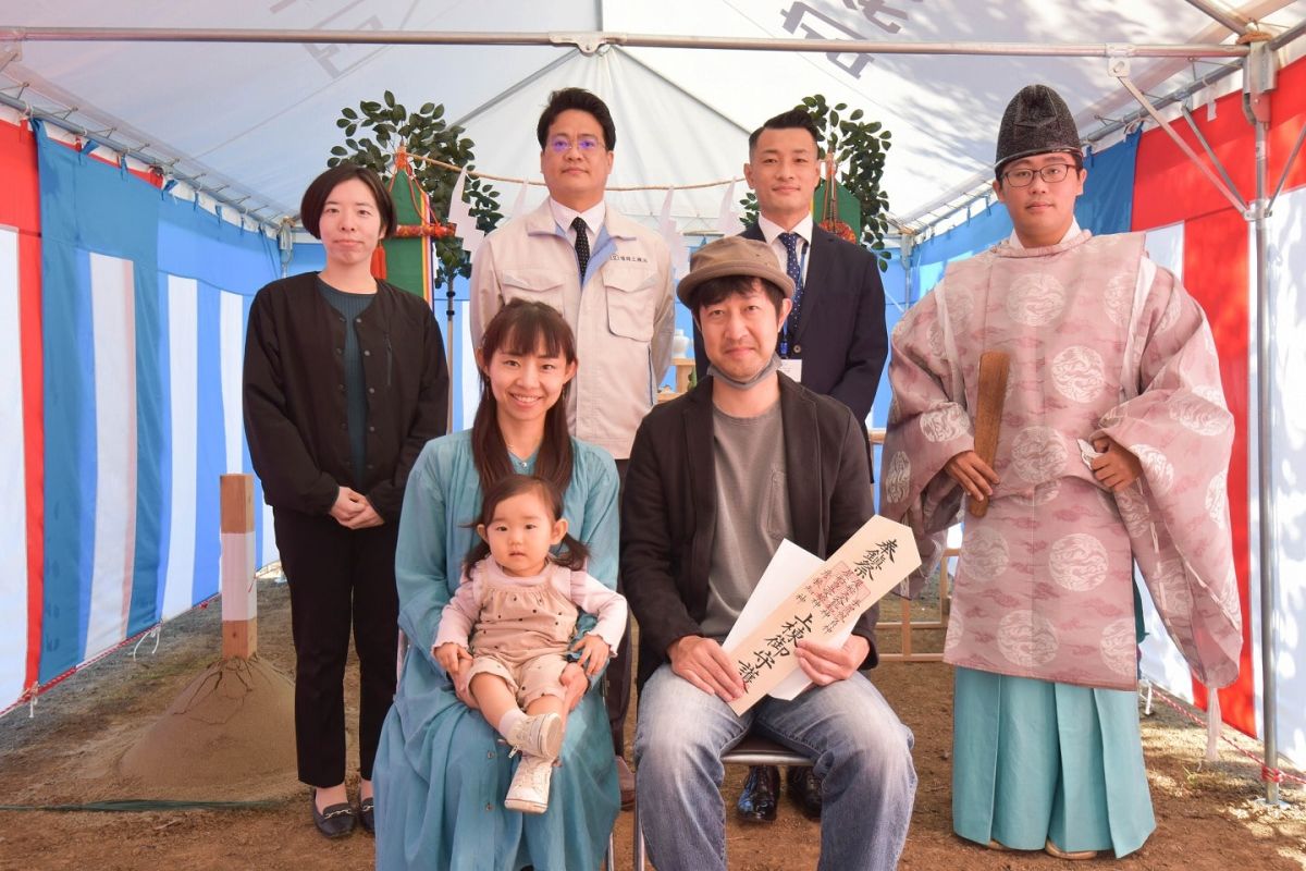 「糟屋郡宇美町03」注文住宅現場リポート①【地鎮祭】