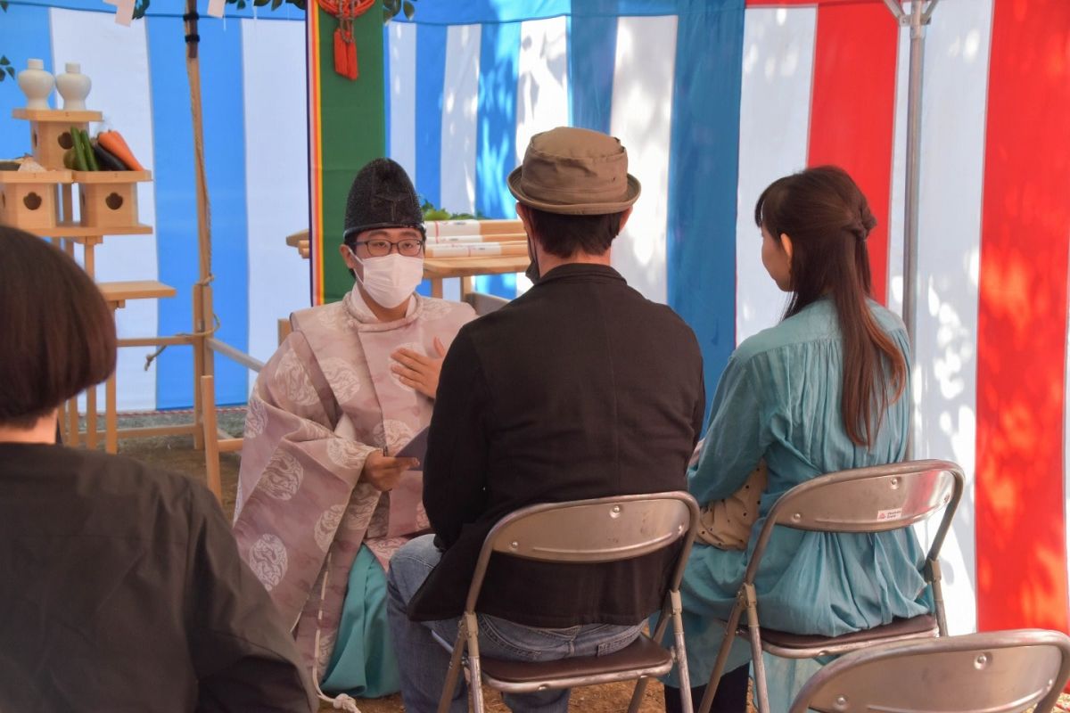 「糟屋郡宇美町03」注文住宅現場リポート①【地鎮祭】
