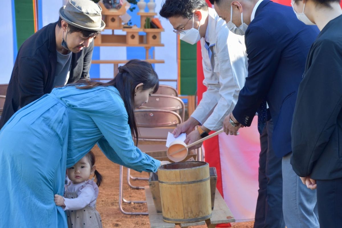 「糟屋郡宇美町03」注文住宅現場リポート①【地鎮祭】