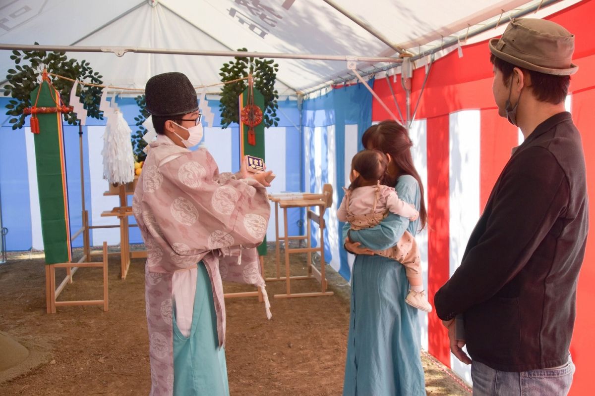 「糟屋郡宇美町03」注文住宅現場リポート①【地鎮祭】