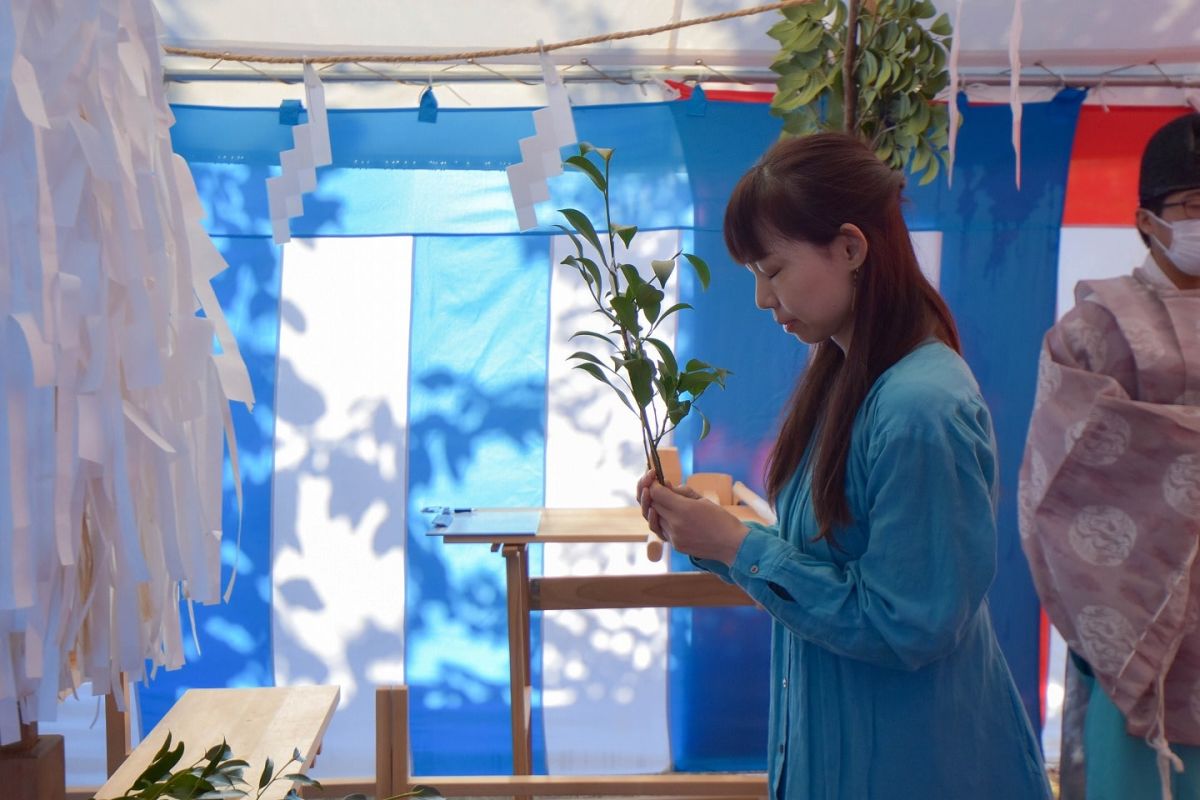「糟屋郡宇美町03」注文住宅現場リポート①【地鎮祭】