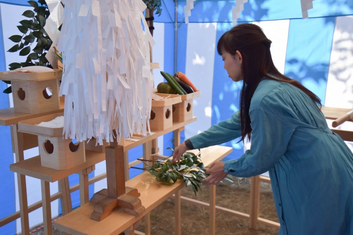 「糟屋郡宇美町03」注文住宅現場リポート①【地鎮祭】