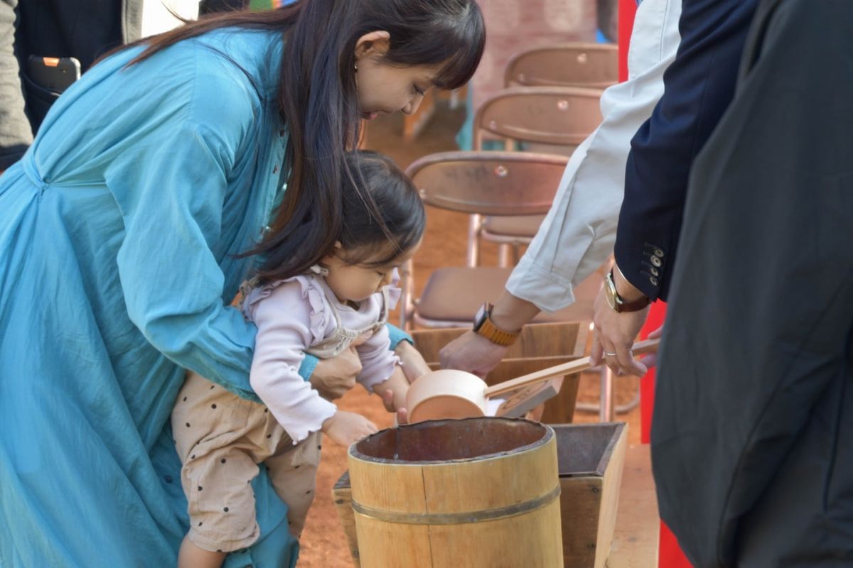 福岡県糟屋郡宇美町03　注文住宅建築現場リポート①　～地鎮祭～