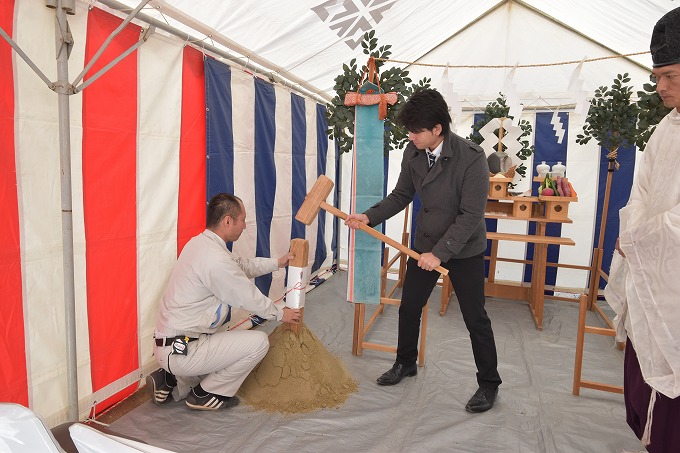 「福岡市南区12」注文住宅現場リポート①【地鎮祭】