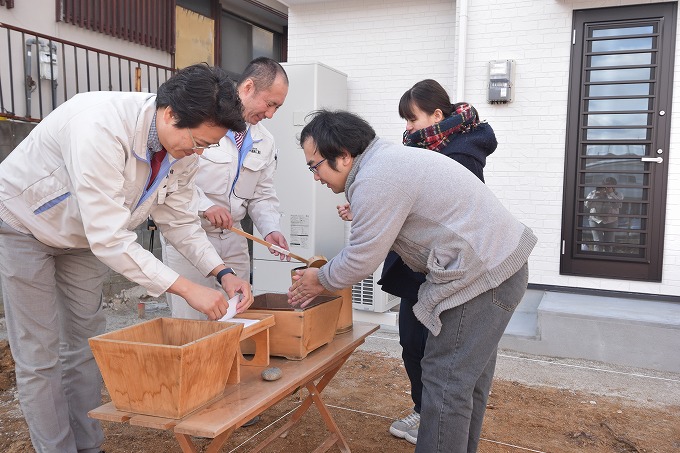 福岡市南区12　注文住宅建築現場リポート①　～地鎮祭～