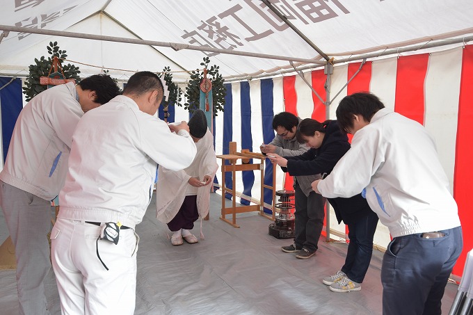 「福岡市南区12」注文住宅現場リポート①【地鎮祭】