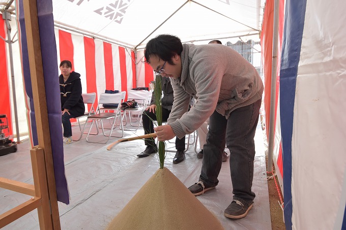 福岡市南区12　注文住宅建築現場リポート①　～地鎮祭～