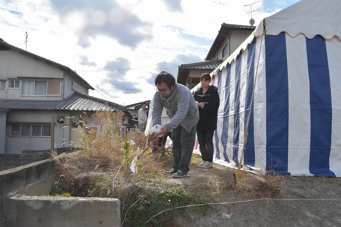 福岡市南区12　注文住宅建築現場リポート①　～地鎮祭～