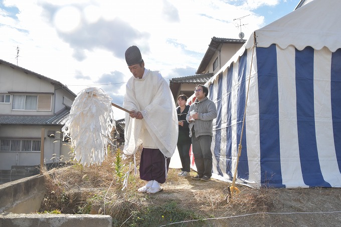 福岡市南区12　注文住宅建築現場リポート①　～地鎮祭～