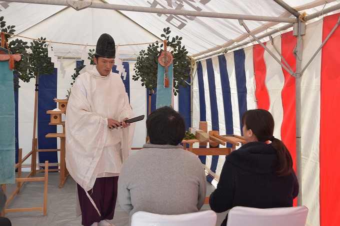 福岡市南区12　注文住宅建築現場リポート①　～地鎮祭～