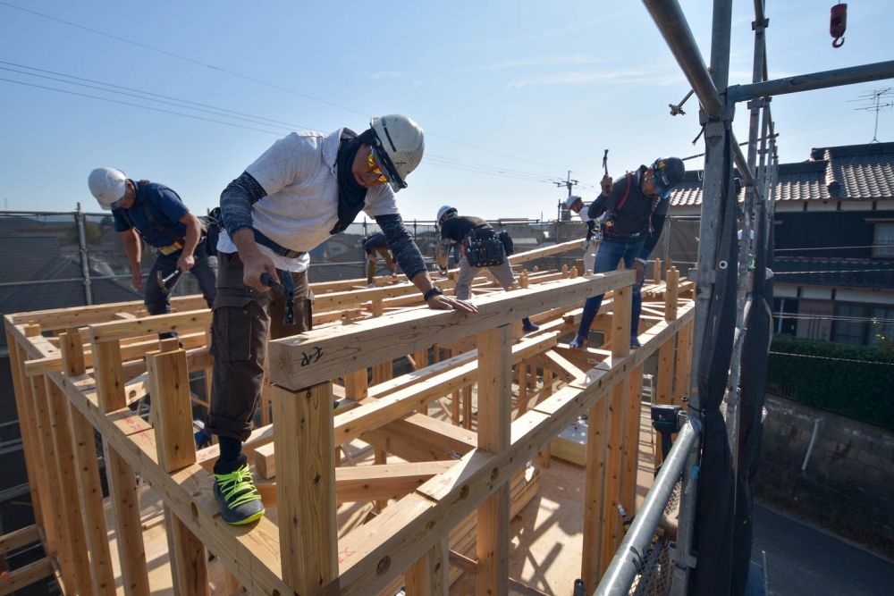 福岡市城南区友丘02　注文住宅建築現場リポート④　～上棟式～