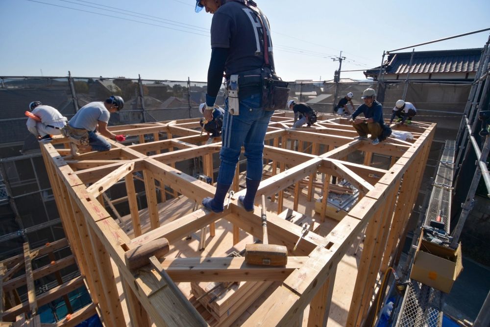 福岡市城南区友丘02　注文住宅建築現場リポート④　～上棟式～