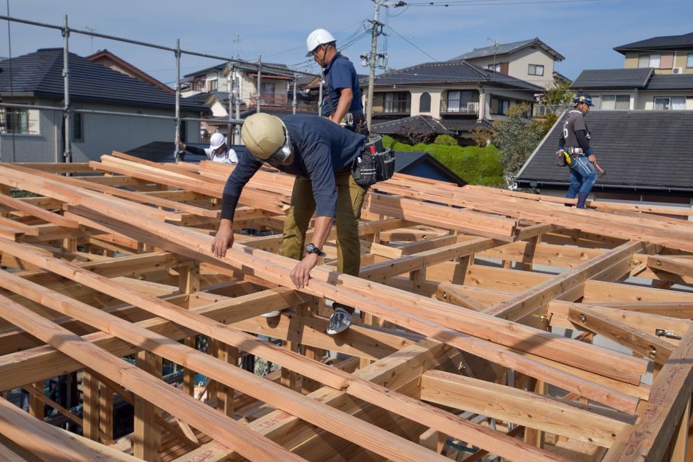 福岡市城南区友丘02　注文住宅建築現場リポート④　～上棟式～