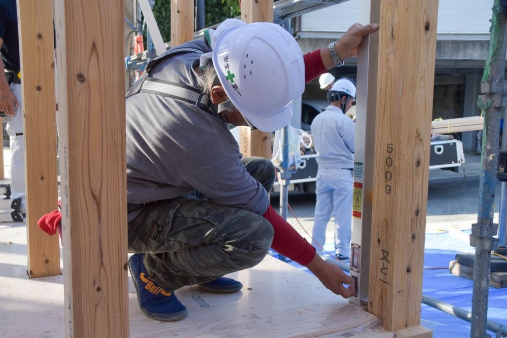 福岡市城南区友丘02　注文住宅建築現場リポート④　～上棟式～