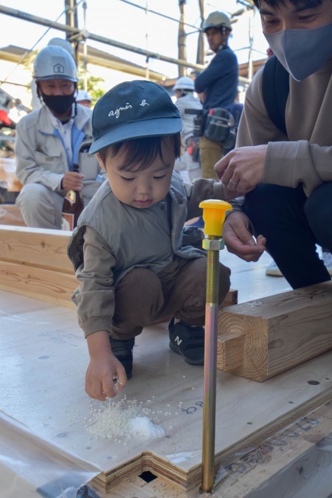 「福岡市城南区友丘02」注文住宅現場リポート④【上棟式】