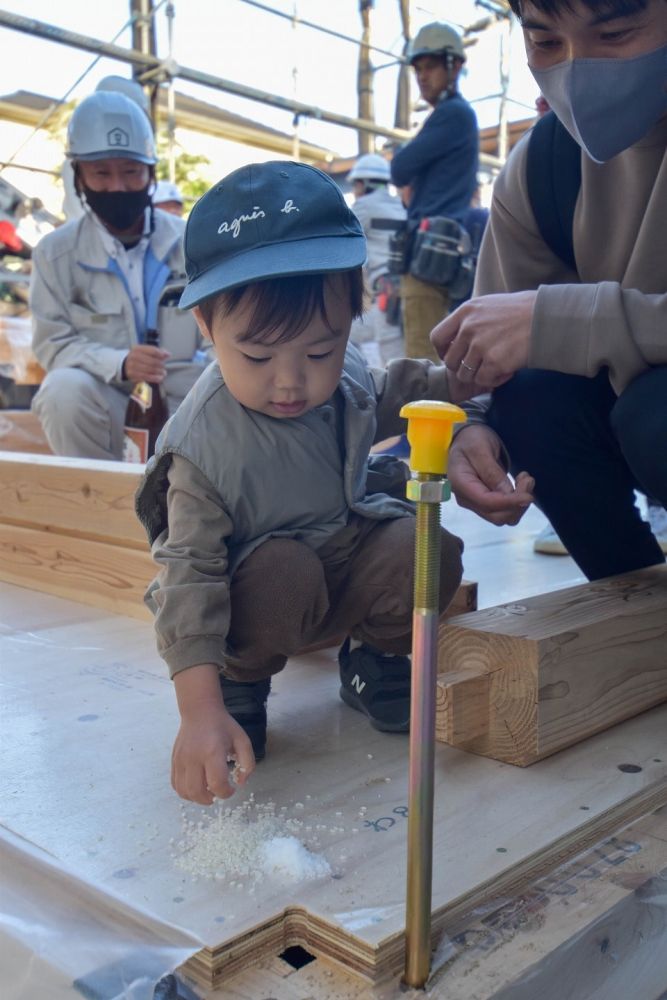 福岡市城南区友丘02　注文住宅建築現場リポート④　～上棟式～