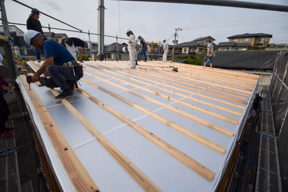 福岡市城南区友丘02　注文住宅建築現場リポート④　～上棟式～