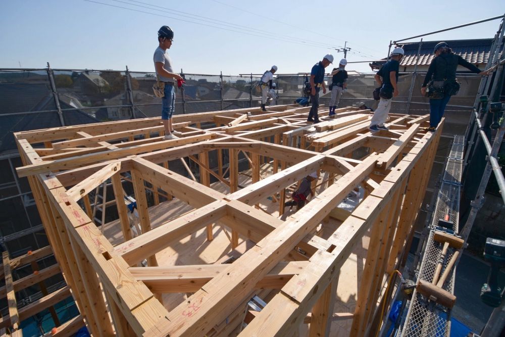 福岡市城南区友丘02　注文住宅建築現場リポート④　～上棟式～