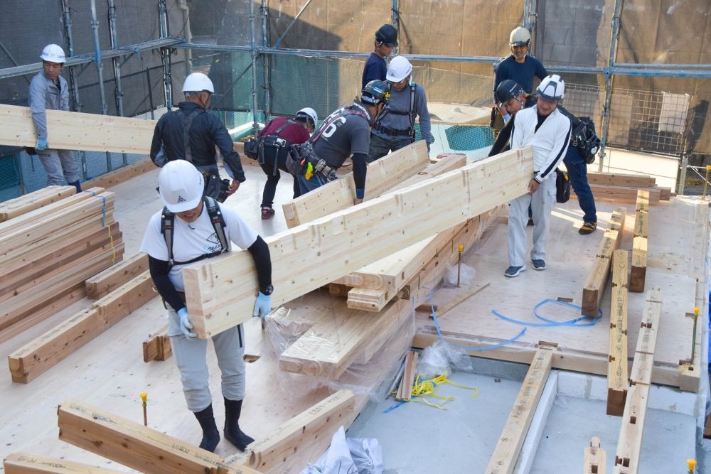 「福岡市城南区友丘02」注文住宅現場リポート④【上棟式】