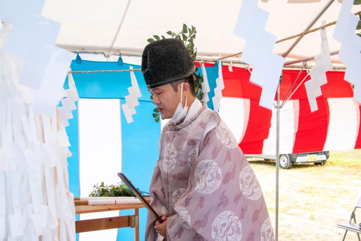 「遠賀郡岡垣町01」注文住宅現場リポート①【地鎮祭】