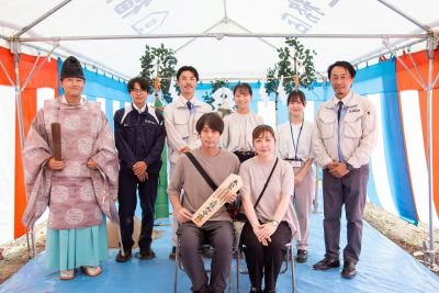 「田川郡01」注文住宅現場リポート①【地鎮祭】