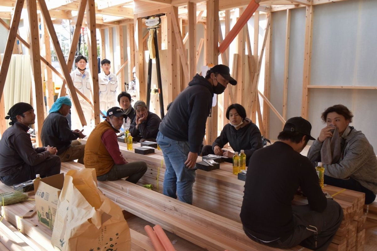 福岡県福岡市西区06 注文住宅建築現場リポート④ ~上棟式・後編~