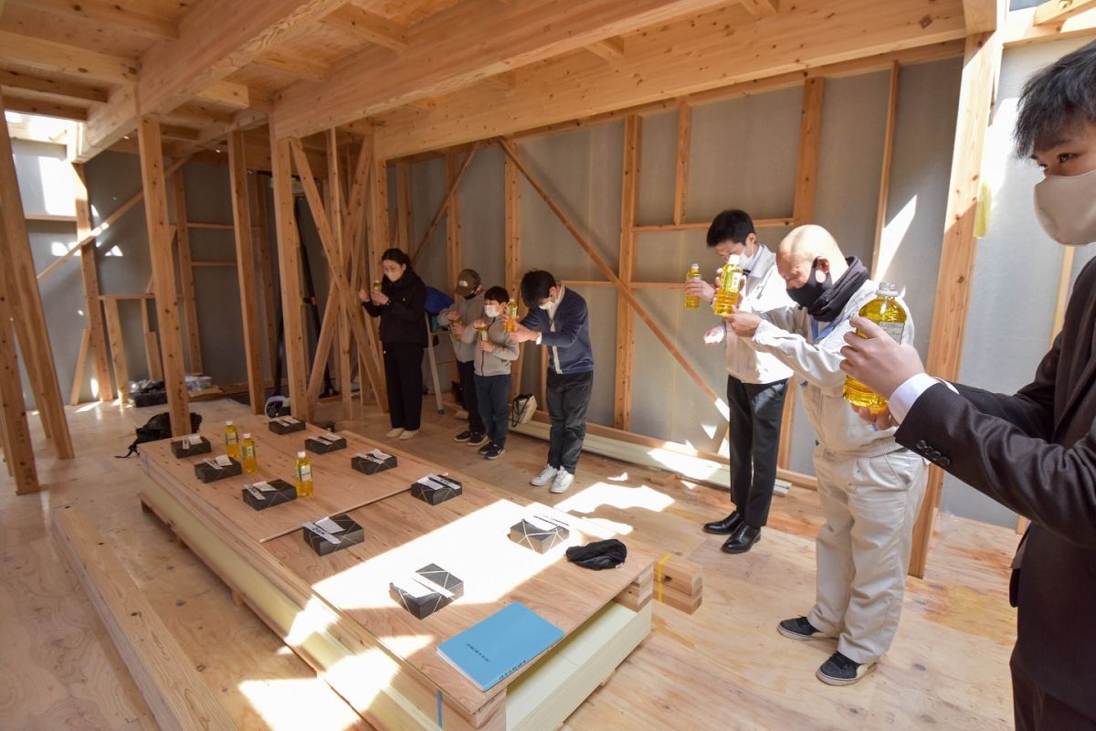 福岡県福岡市西区06 注文住宅建築現場リポート④ ~上棟式・後編~
