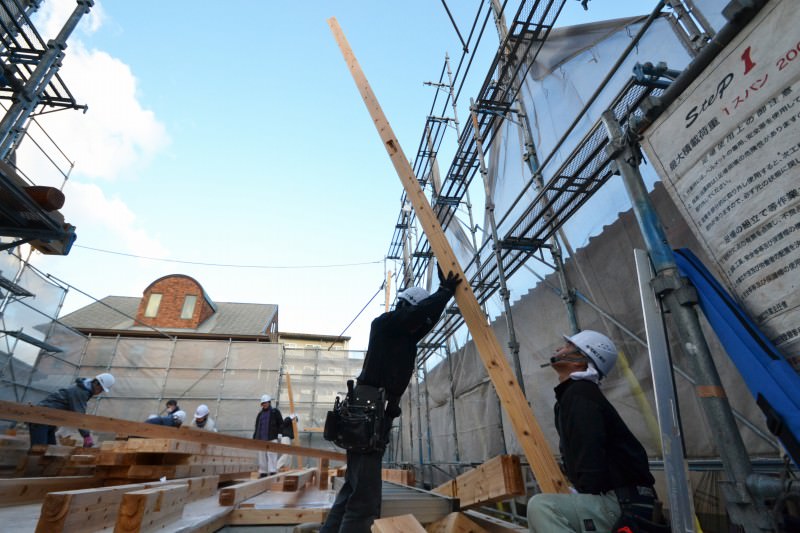 「福岡市南区柳瀬01」注文住宅現場リポート⑥【上棟式】