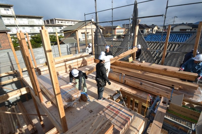 福岡市南区柳瀬01　注文住宅建築現場リポート⑥　～上棟式～