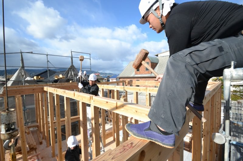 福岡市南区柳瀬01　注文住宅建築現場リポート⑥　～上棟式～