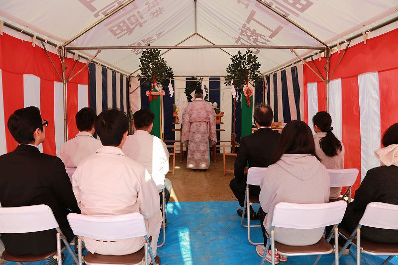 「福岡市南区柳瀬01」注文住宅現場リポート①【地鎮祭】