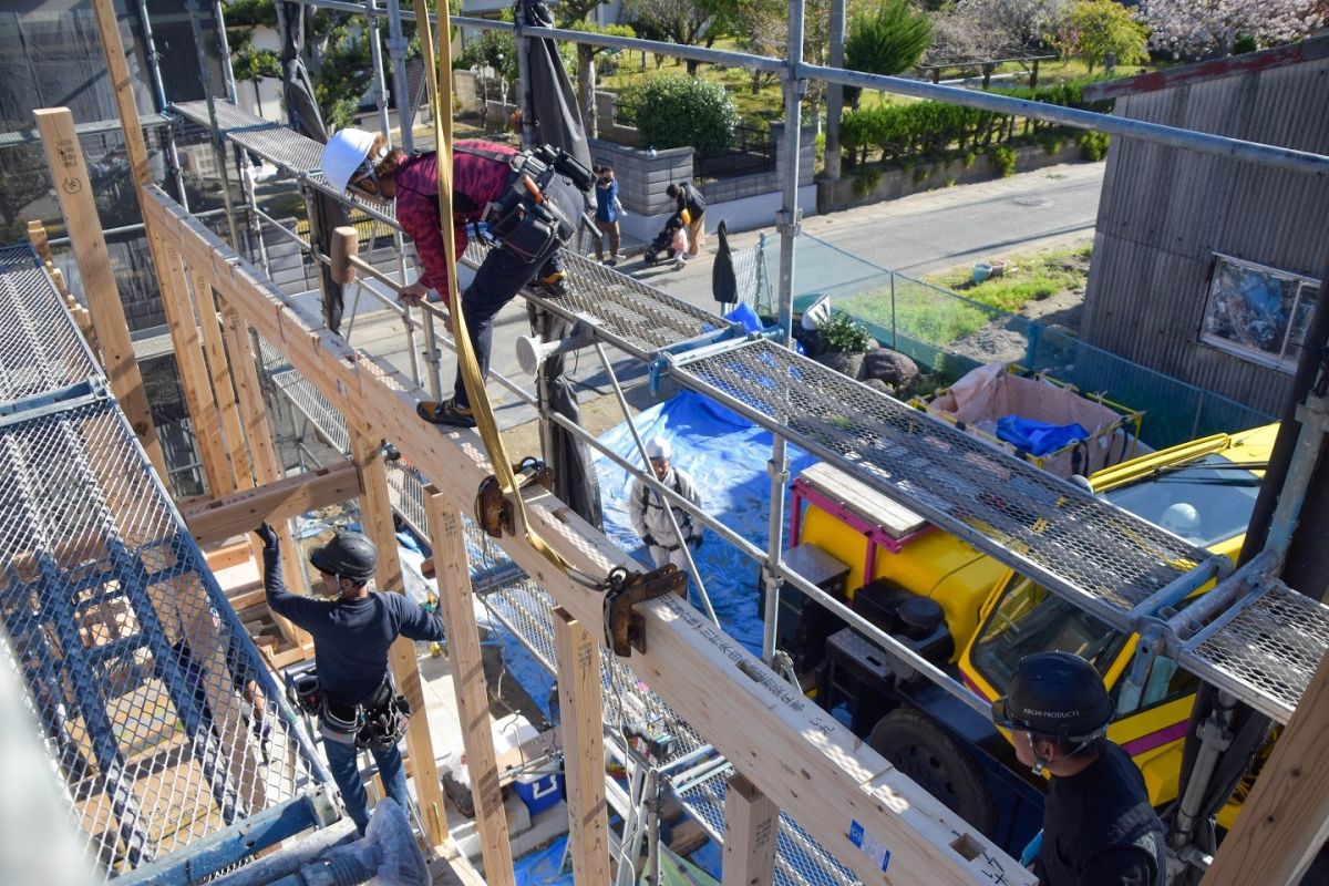 福岡県糸島市05　注文住宅建築現場リポート②　～上棟式・前編～