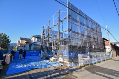 福岡県糸島市05　注文住宅建築現場リポート②　～上棟式・前編～