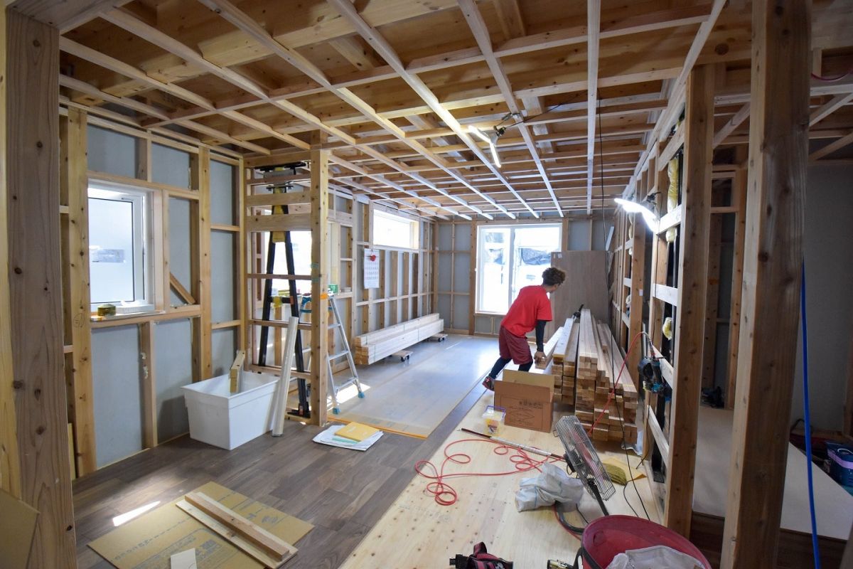 「福岡市西区08」注文住宅現場リポート④【木工事】【床材】