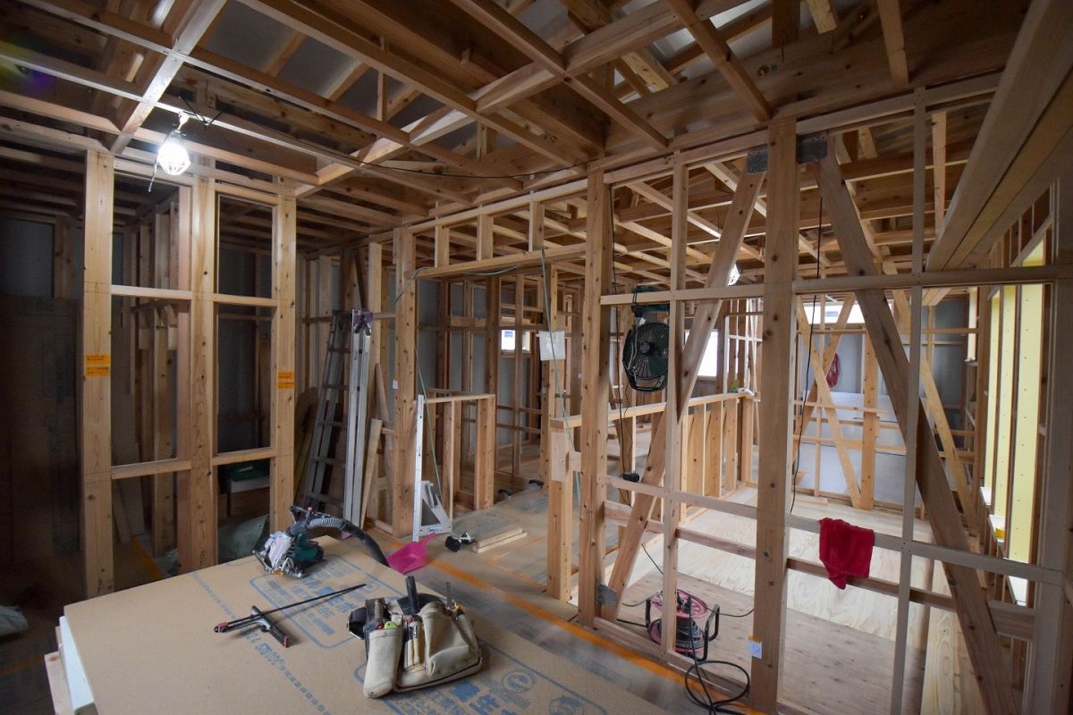 「福岡市西区07」注文住宅現場リポート⑦【木工事】【下地】