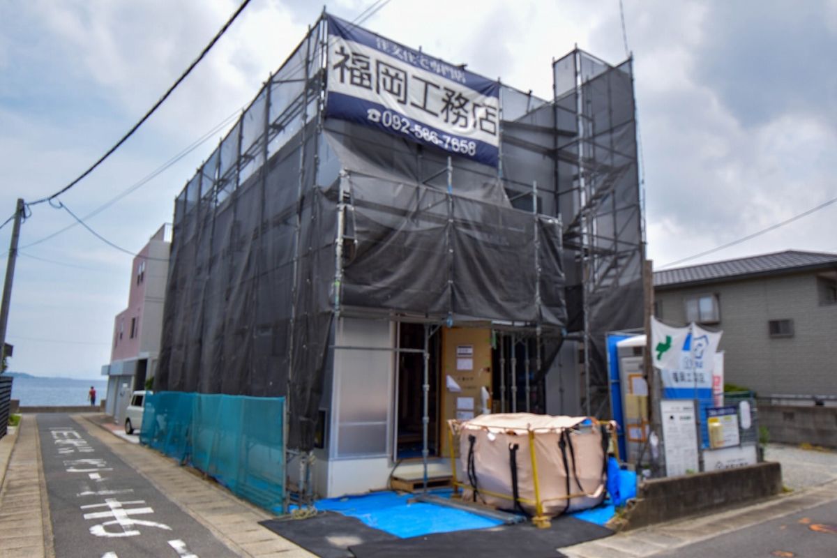 福岡県福岡市西区07　注文住宅建築現場リポート⑦　～木工事・下地施工完了～