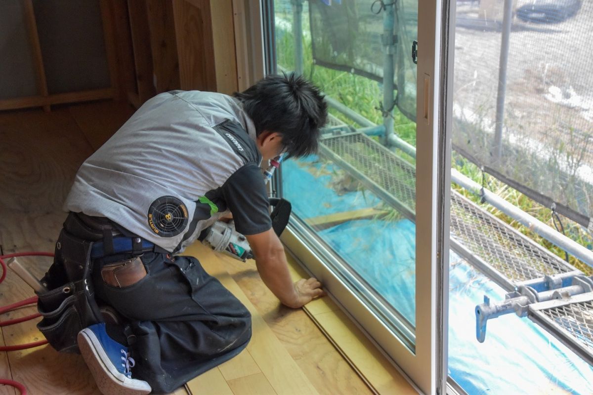 「太宰府市10」注文住宅現場リポート④【木工事】【床材】