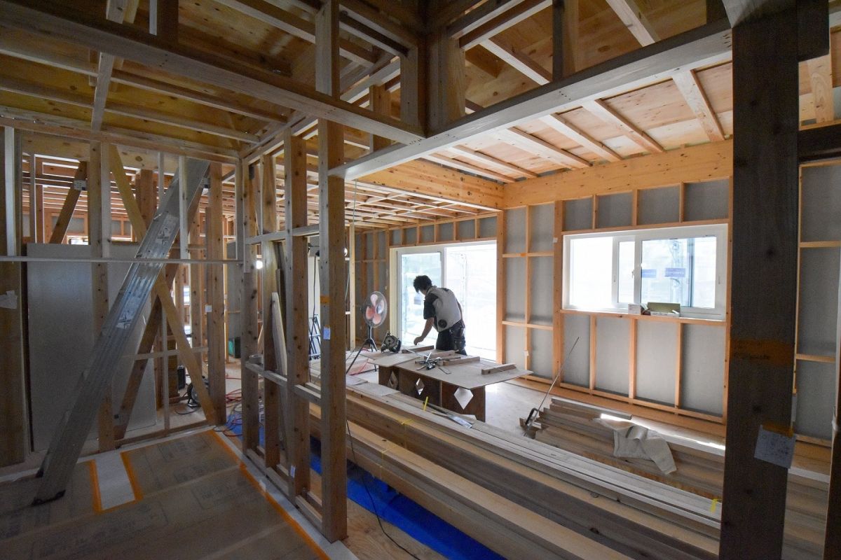 「太宰府市10」注文住宅現場リポート④【木工事】【床材】