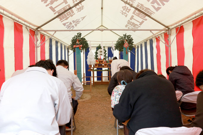 福岡市南区08　注文住宅建築現場リポート①　～地鎮祭～