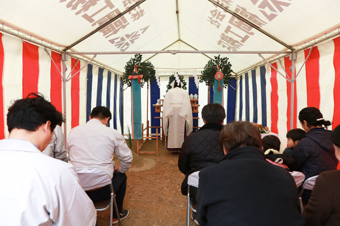 福岡市南区08　注文住宅建築現場リポート①　～地鎮祭～