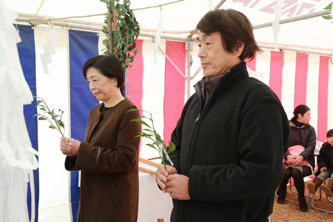 福岡市南区08　注文住宅建築現場リポート①　～地鎮祭～