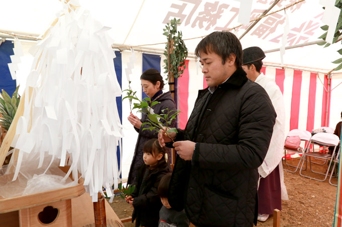 福岡市南区08　注文住宅建築現場リポート①　～地鎮祭～