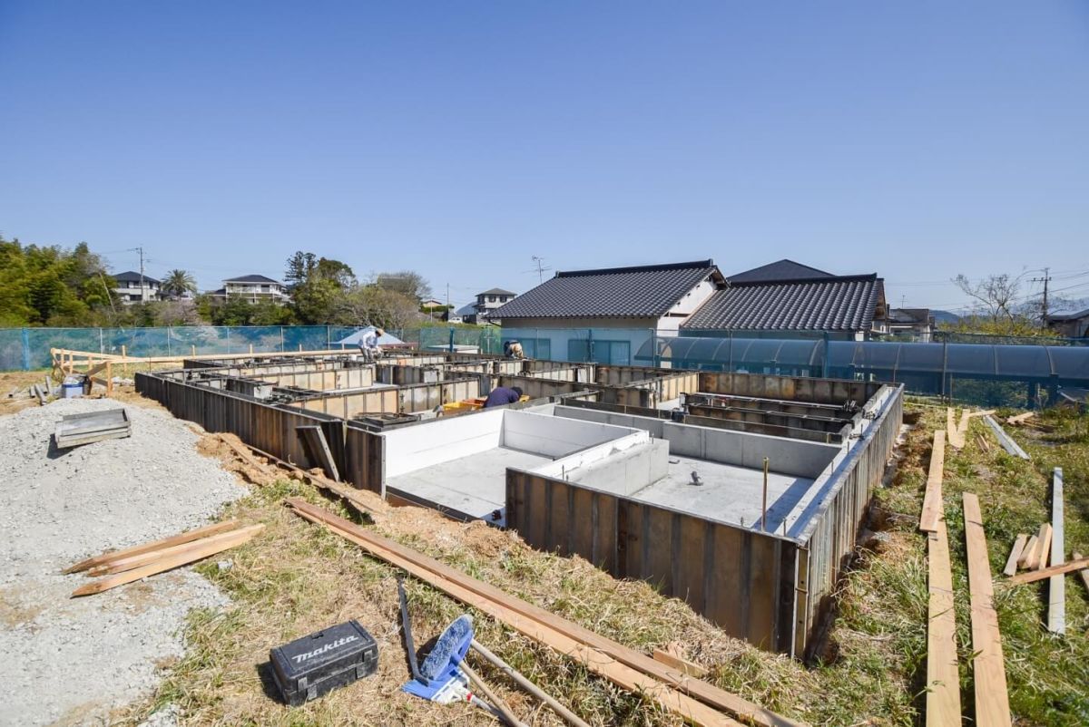 「宮若市01」注文住宅現場リポート②【基礎工事】【型枠】